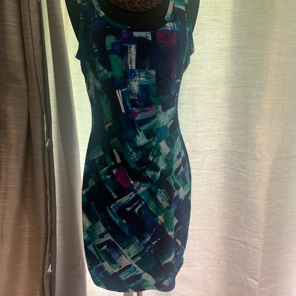 Sleeveless dress multicolor